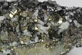 Sphalerite and Pyrite With Quartz Crystals - Peru #126547-1
